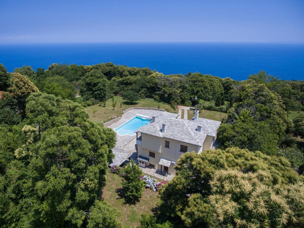 Luxury Villa With Pool In Tsagkarada Exterior foto
