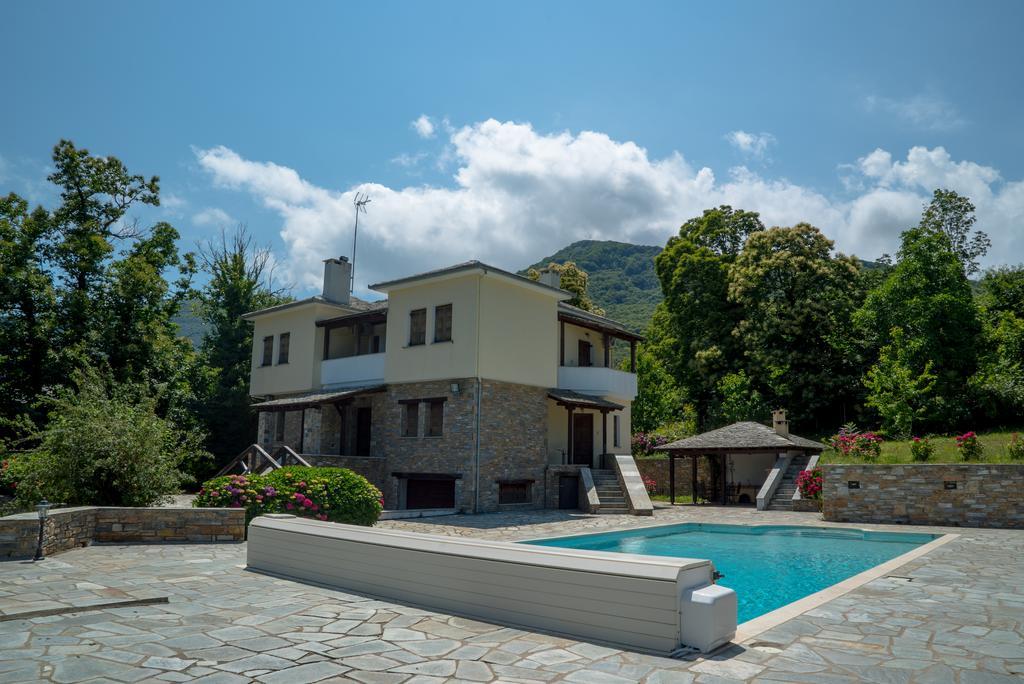 Luxury Villa With Pool In Tsagkarada Exterior foto
